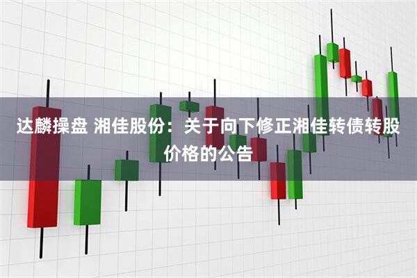 达麟操盘 湘佳股份：关于向下修正湘佳转债转股价格的公告